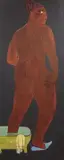 Katarzyna Janiec-Piłat, Pantofelek, 2010, 2010, dyptyk, akryl, płótno