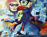 Piotr Urbanek, Marcello Marcello, 2015, 2015, olej, płótno