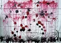 Ewa Najdenow, Plantacja cierni, 2014, 2014, akryl, płótno