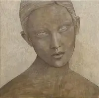Katarzyna Kołtan, Anaiis, 2015, 2015, tempera jajeczne, płyta