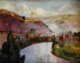 Adalbert Erdely, Riečne zátišie, 1929, olej na plátne