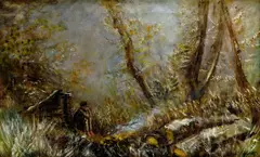 Ladislav Mednyánszky, Lesné ticho, okolo 1885, olej na plátne
