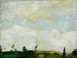 ferdinand & Katona Nándor, Jarná krajina, okolo 1910, olej na kartóne