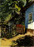Slnečné popoludnie by Koloman, kálmán, Tichý & tichy, okolo 1911, olej na kartóne, sold Jun 2007