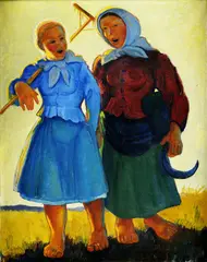 Imro Weiner-Kráľ, Spievajúce ženy, okolo 1935 - 36, olej na plátne