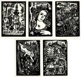 Imrich Weiner Kráľ, Cyklus Bratislava (album 11 grafických listov), 1936 - 37, drevorezy na papieri (nečíslované)