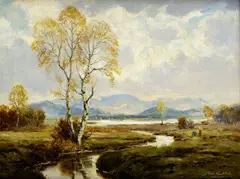 Jozef Rolf Knobloch, Brezy pri potoku, okolo 1940, olej na plátne