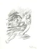 Dvaja by Oskar Kokoschka, 1963, litografia na papieri, sold Jun 2007