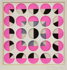Optická koláž by Milan Dobeš, 1965, koláž, sold May 2007