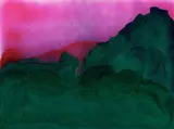 Mira Gáberová, Okrajine IV., 2007, akrylový sprej na plátne