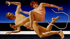 Miloš Šimurda, Príhoda, 1975, olej na plátne