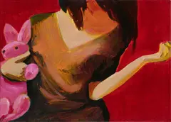 Jana Farmanová, Veľké decko, z cyklu Ženské hračky, 2005, akryl na plátne
