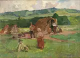 Ernest Rákosi, Cigánsky tábor, okolo 1910 -14, olej na plátne