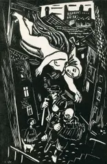 Imro Weiner-Kráľ, Z cyklu Bratislava, 1936, drevorez na papieri, nečíslované