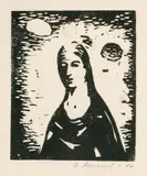 Dezider Milly, Blúdiaca, 1944, linoryt na papieri