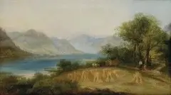 Frederic Tennant John, Jazero Crumock v Camberlande, okolo 1860, olej na plátne
