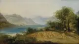 Frederic Tennant John, Jazero Crumock v Camberlande, okolo 1860, olej na plátne