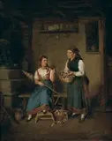 Hermann Kern, V kuchyni, 1875, olej na plátne