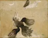 Michal Jakabčic, Rybí sen, 1977, olej na plátne