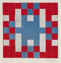 Tamara Klímová, Objekt I, 1991, kombinácia techník na kartóne (poškodené)