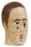 Alexander Ilečko, Hlava ženy, okolo 2000, pálená hlina, polychrómia