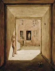 Igor Ondruš, U Goga, 2006, olej na plátne