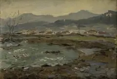 Alexander Szabó, Jesenná krajina od Žarnovice, okolo 1965, olej na plátne