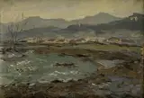 Alexander Szabó, Jesenná krajina od Žarnovice, okolo 1965, olej na plátne