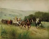 István, stefan & Burchard-bélaváry, Svadba, okolo 1900, olej na plátne