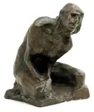 Ján Koniarek, Klačiaci ženský akt, 1922 - 23, bronz