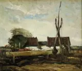 Géza Boross, Pri napájadle, okolo 1930, olej na kartóne