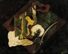 István Dési Huber, Kompozícia, okolo 1920, olej na kartóne