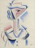 Josef Čapek, Dievčenská hlava s klobúkom