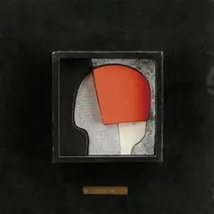 Hlava by Jiří Hastík, 1989, asambláž, reliéf, sold Nov 2006