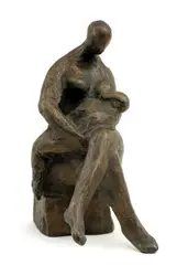 Alexander Trizuljak, Matka s dieťaťom, okolo 1955, bronz