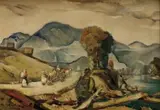 Martin Benka, Na brehu rieky Revúcej - Liptov