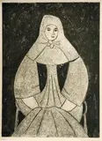 Eugen Nevan, Žena - Zima, 1948, litografia na papieri