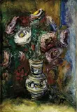 František Studený, Fialové astry, 1947, olej na plátne