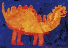 Peter Ďurian, Zver, tempera na papieri