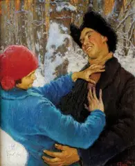 Levi Vasilij, Severské pastorále, 1927, olej na plátne