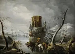 A. Sotoy, Zimná krajina, 1800