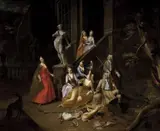 Peter Jacob Hermans, Lovecká spoločnosť, olej na plátne