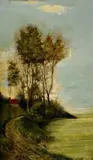 Július Kern Peter, Krajina so stromom, okolo 1920, olej na plátne