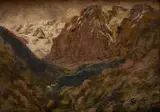 ferdinand & Katona Nándor, Žabie pleso v Tatrách, okolo 1910, olej na dreve