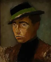 Ladislav Mednyánszky, Chlapec v klobúku, okolo 1885, olej na plátne