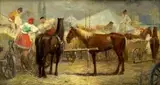 Jozef Teodor Mousson, Žánrová scéna, okolo 1935, olej na plátne