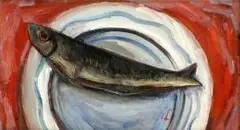 Ryba by František Studený, 1948 - 1949, olej na plátne, sold Jun 2006
