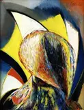 Kompozícia v žltom by Milan Laluha, okolo 1966 - 68, olej na plátne, sold Jun 2006