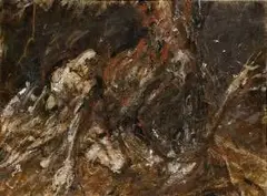 Kompozícia by Peter Ondreička, 1990, olej na plátne, sold Jun 2006