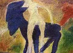 Ivan Csudai, Blaue Reiter, 1985-88, olej na plátne